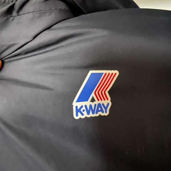 K-WAY Thermal Reversible Long Puffer Coat/Jacket - Picture 4 of 6